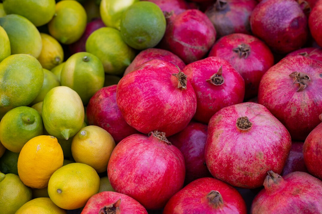 colorful fruits and vegetables