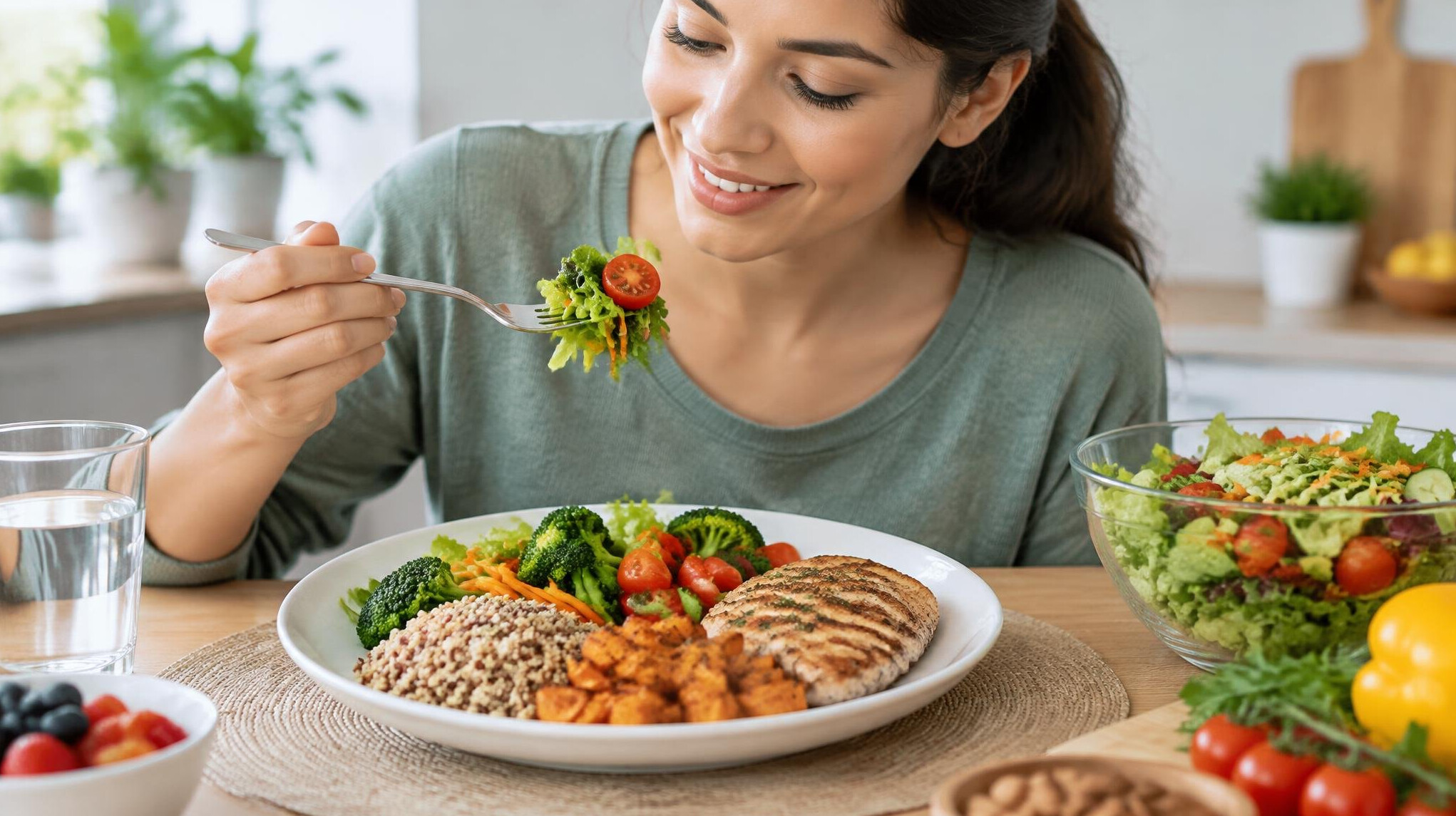healthy food plate