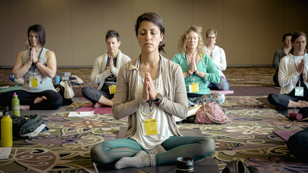group yoga session