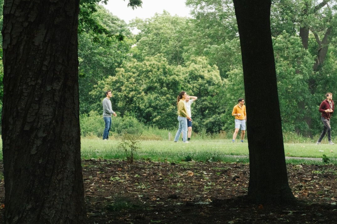 woman walking in nature
